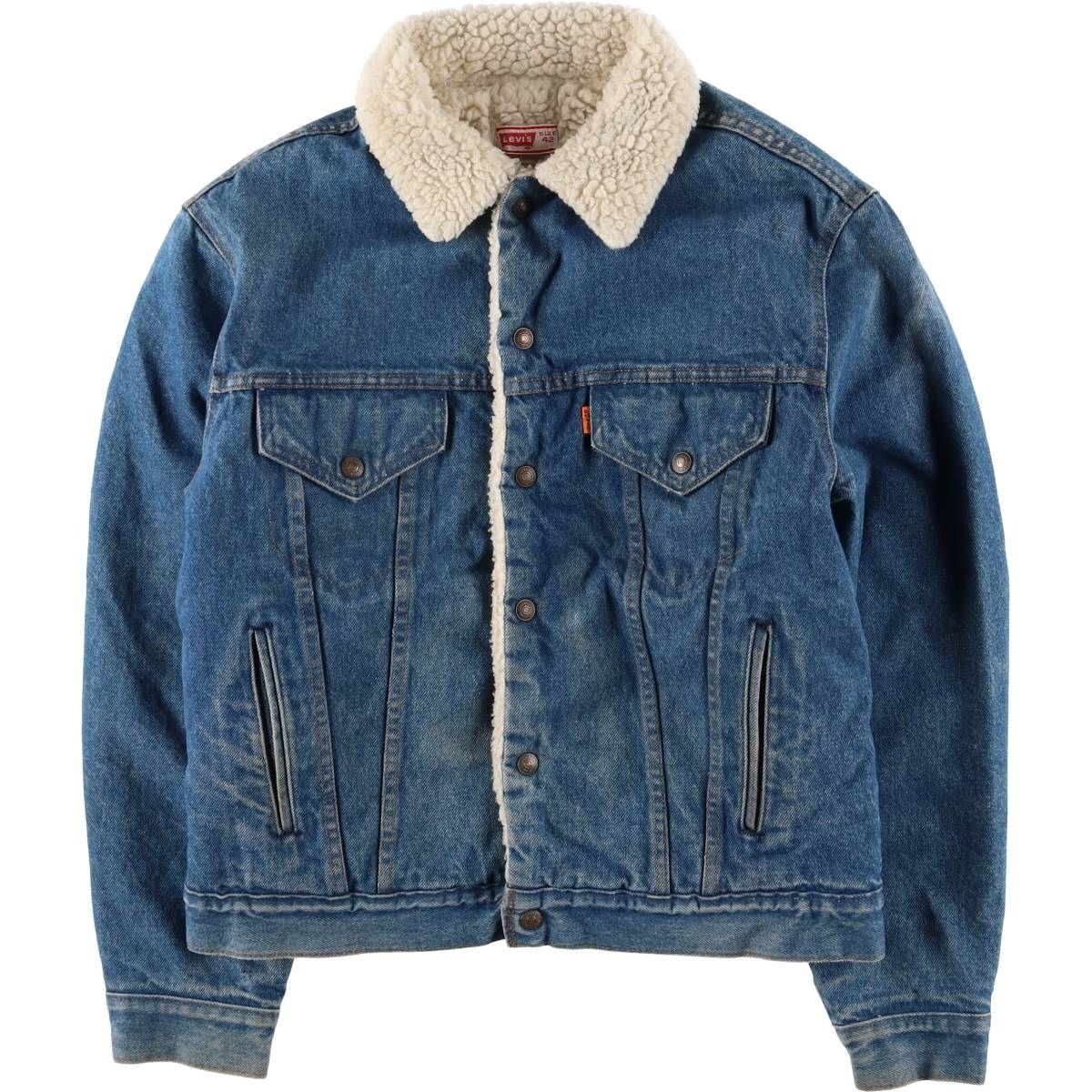 古着 70年代 リーバイス Levi's オレンジタブ デニムボアジャケット メンズL相当 ヴィンテージ/eaa593954