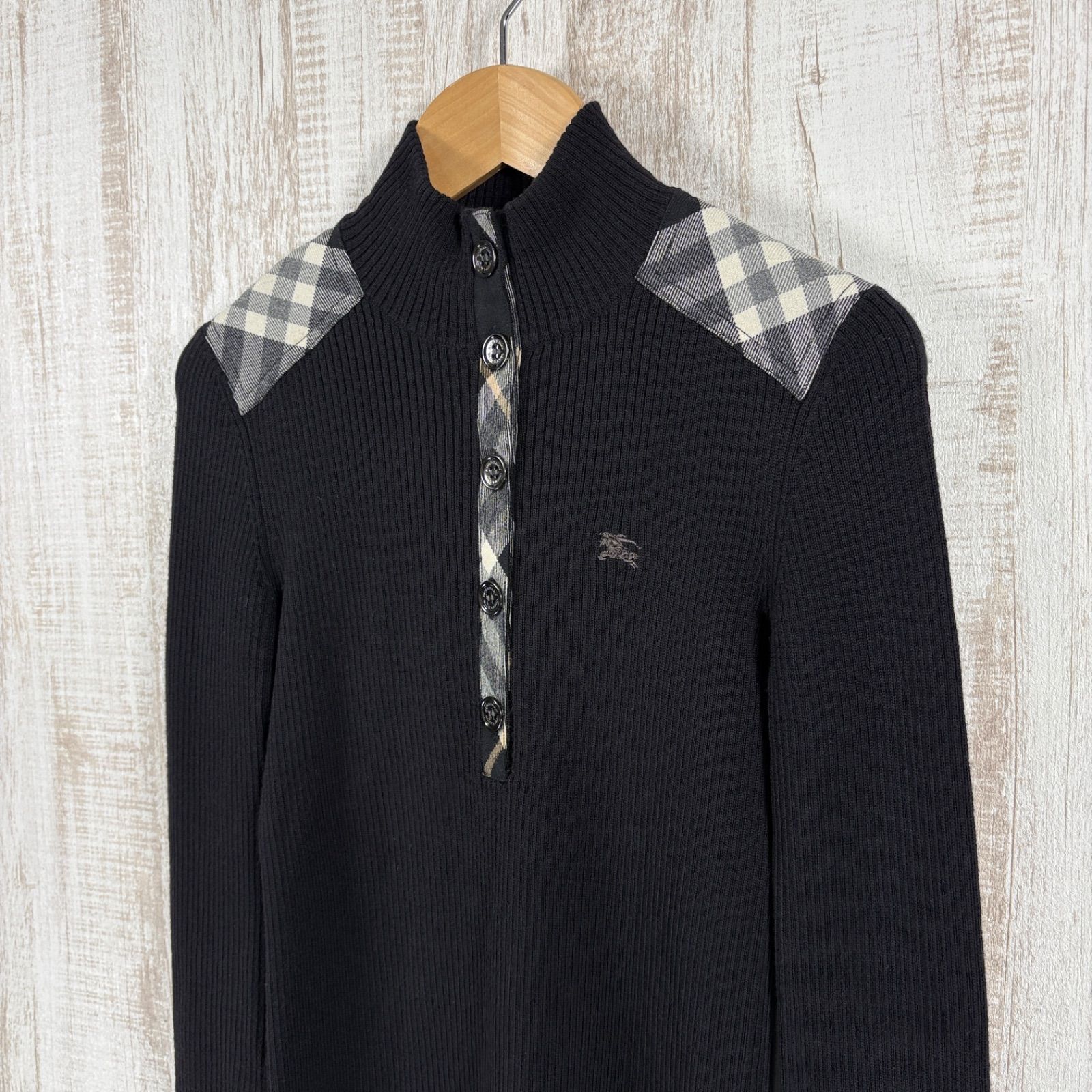 BURBERRY BLUE LABEL バーバリーブルーレーベル ホースロゴ刺繍 ノバ