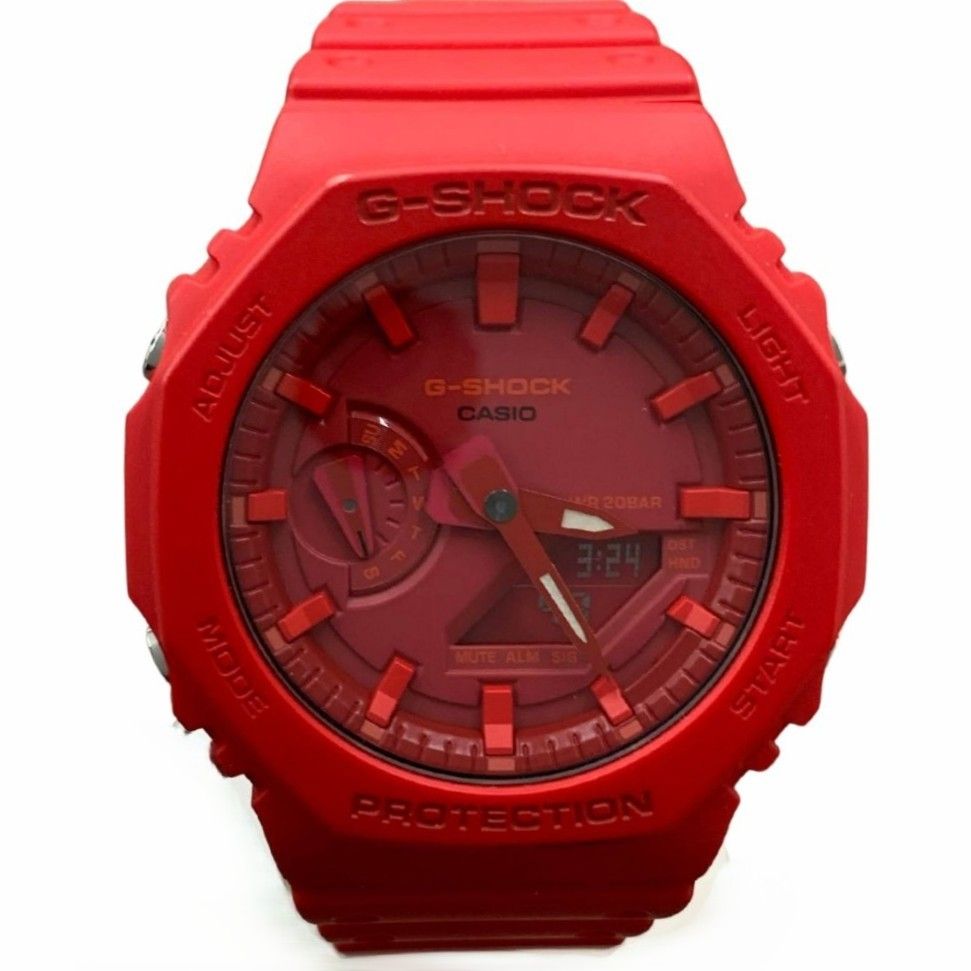 G-SHOCK CASIO ジーショック 腕時計 GA-2100 GA-2100-4AJF レッド シンプル ２０気圧防水 メンズ