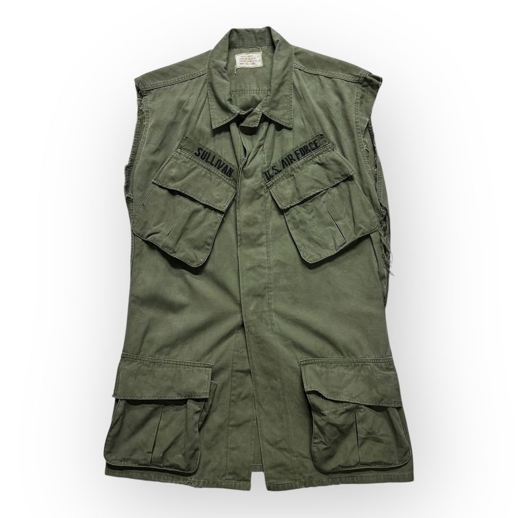 アメリカ軍] ジャングルファティーグ 70s OG107 ベトナム戦争 古着 米