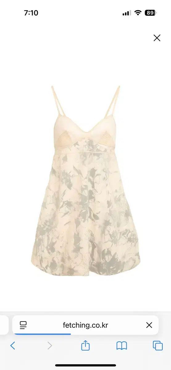  LOW CLASSIC ロウ クラシック シースルー スティッチ ONE PIECE - ライトベージュ 長袖 七分袖 ひざ丈ワンピース