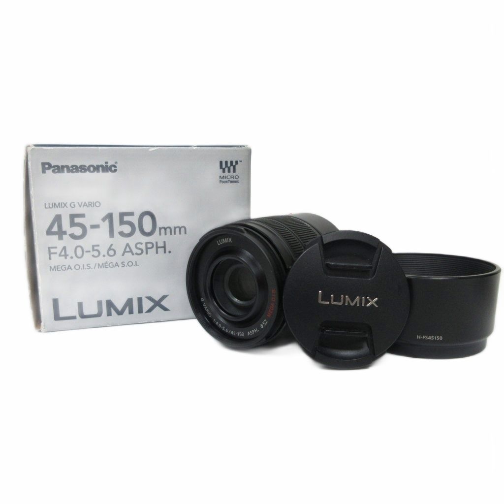 パナソニック ルミックス Panasonic Lumix H-FS45150 G.Vario 45-150mm F4.0-5.6 ASPH. デジタル一眼カメラ 望遠ズームレンズ