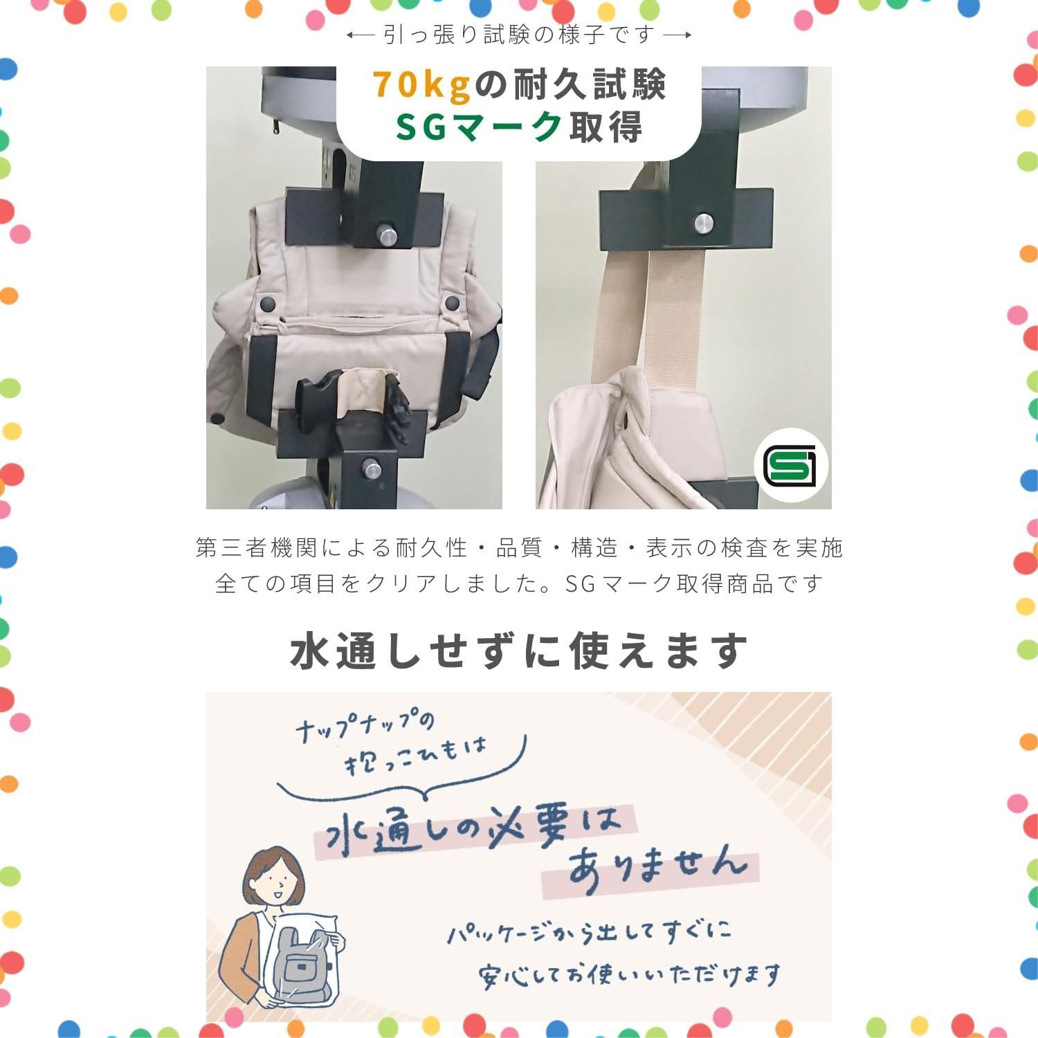 抱っこ紐 だっこひも おんぶ紐 抱っこ おんぶ napnap ナップナップ 暑さ対策 オールシーズン ベビーキャリー BASIC ベーシック カーキオリーブ