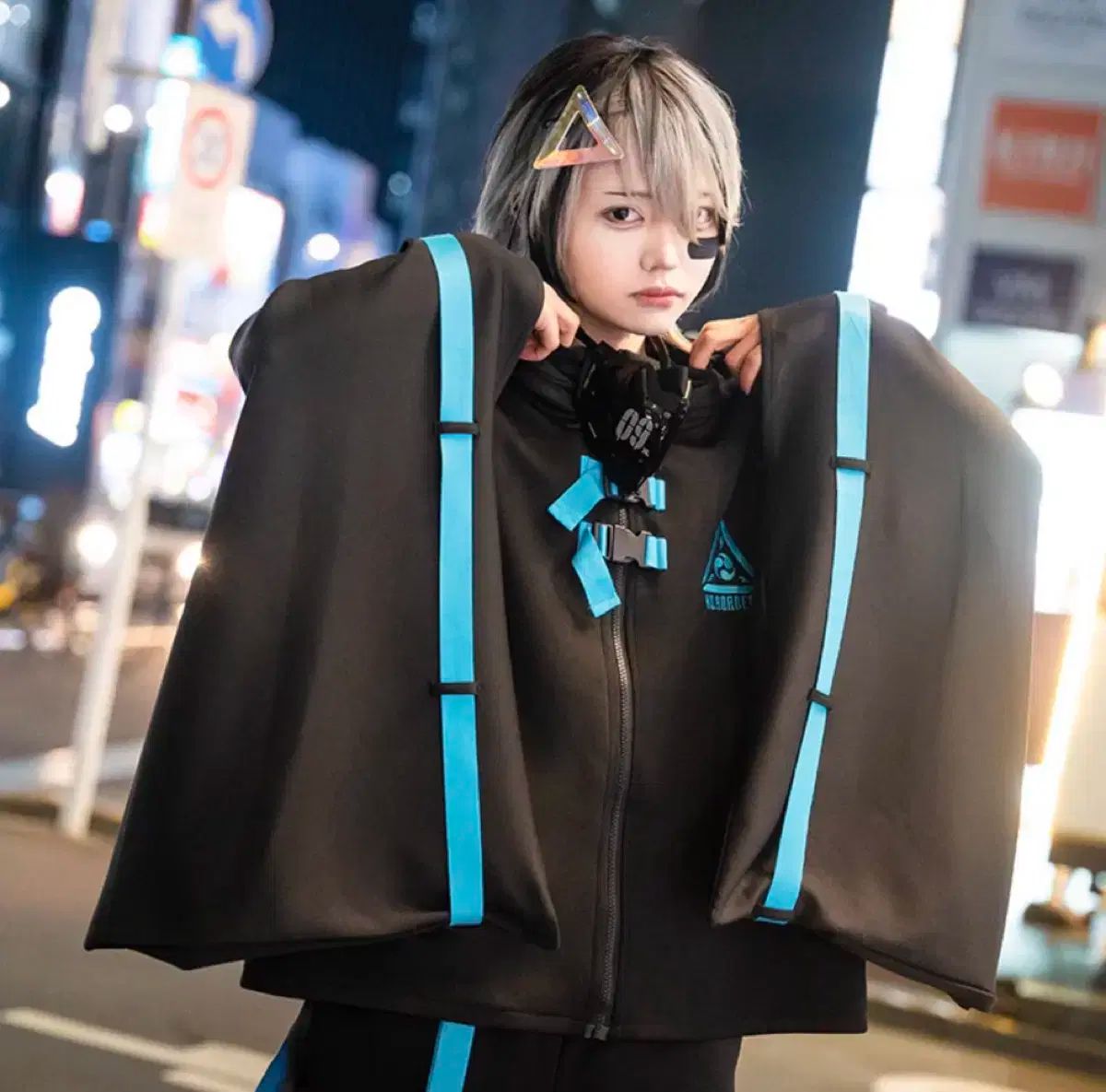 ACDC RAG エーシーディーシー ラグ 渦巻き ジャージ 渦巻き 着物 地雷系 水色 サブカルチャー