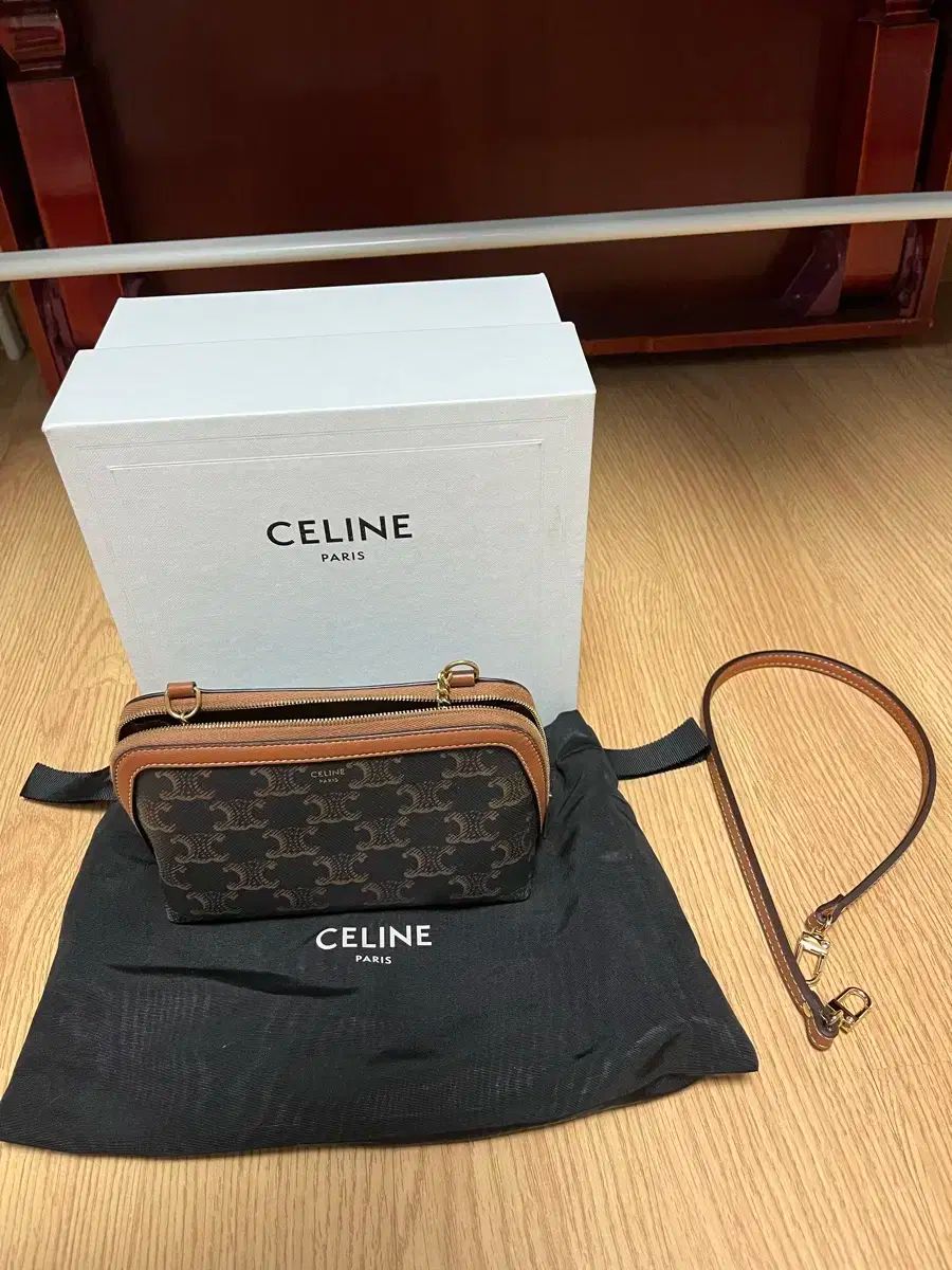  Celine セリーヌ チェーン クラッチバッグ メッセンジャーバッグ ショルダーバッグ