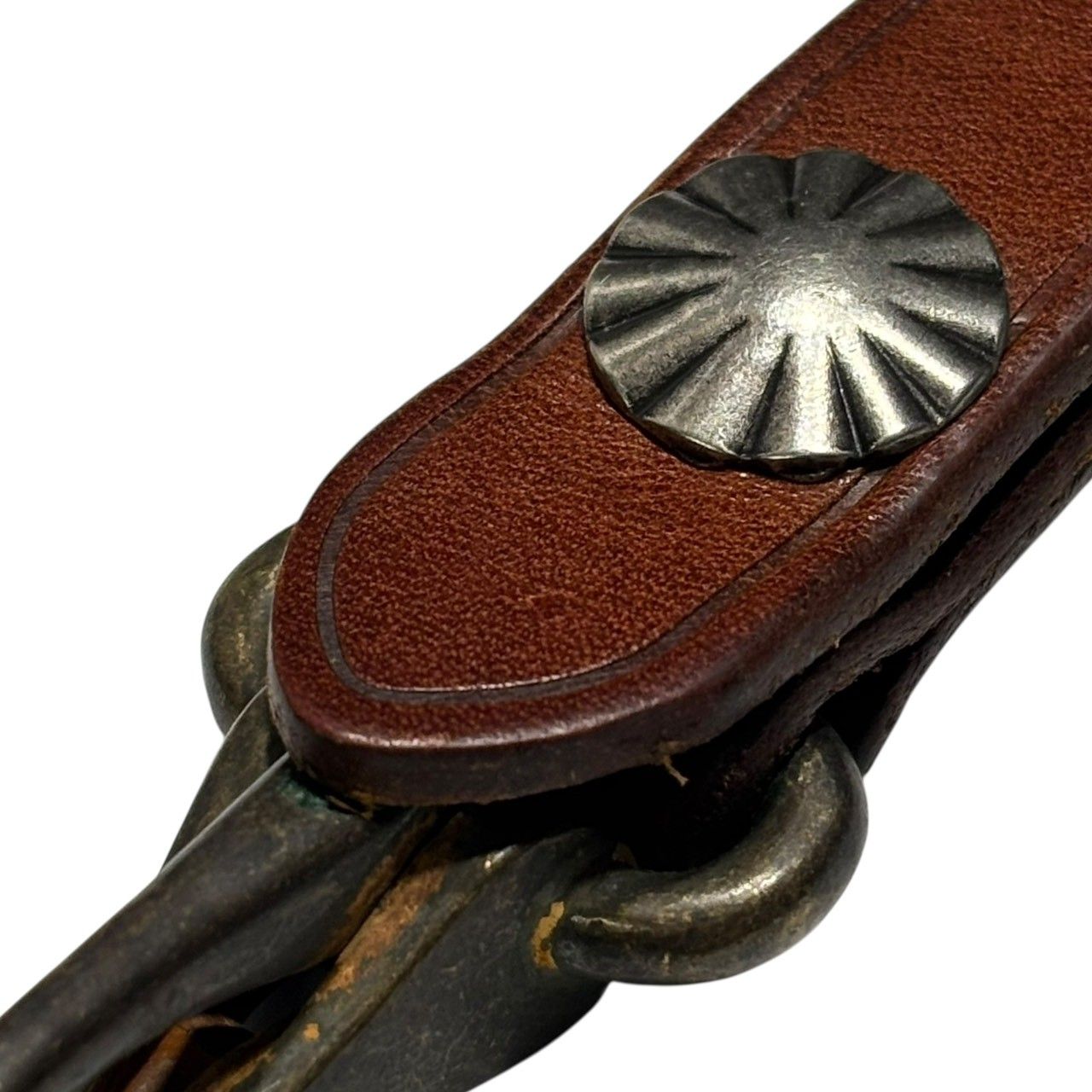 RRL(ダブルアールエル) Leather Concho Hook Keyring レザー コンチョ
