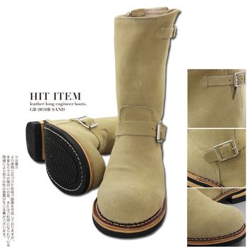  本革 グッドイヤーウェルト製法 スエード素材 エンジニアブーツ GB 9810 God Bless 23から28 その他 ブーツ 革靴