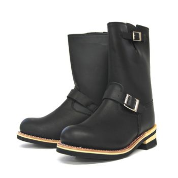 グッドイヤーウェルト製法 本格エンジニアブーツ GB 9810A ブラック God-Bless 23から28