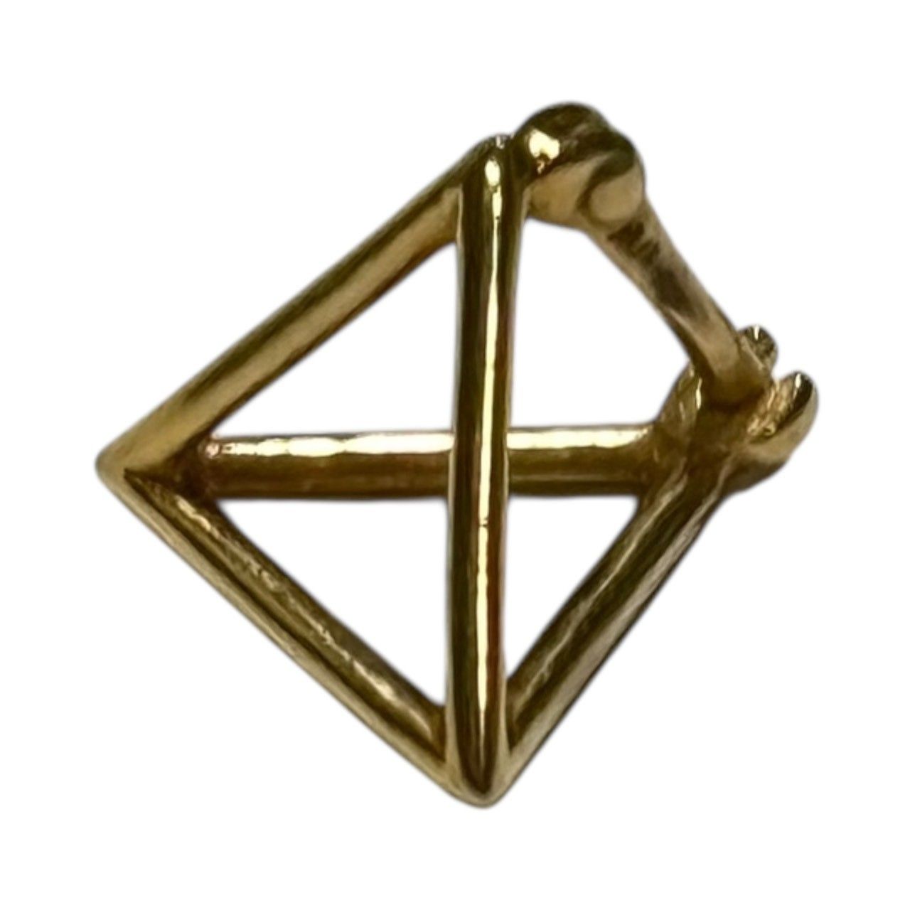 SHIHARA(シハラ) K18YG TRIANGLE PIERCE 10 トライアングル ピアス