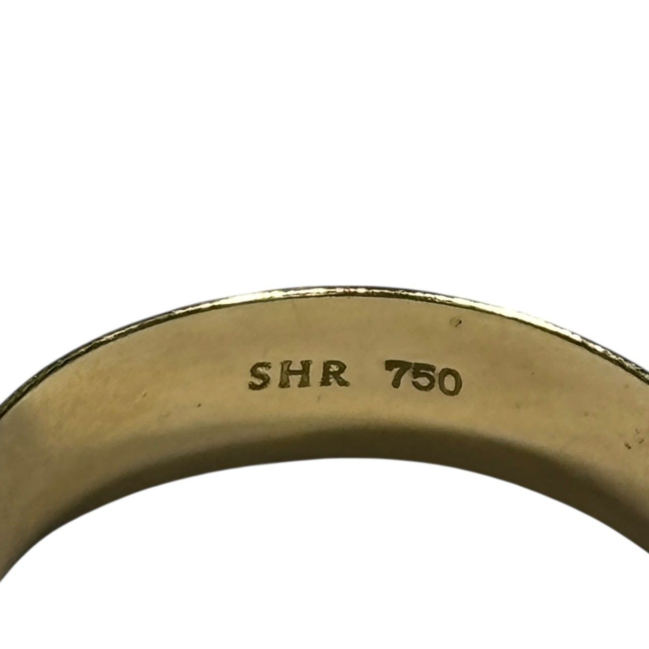 SHIHARA(シハラ) K18 Plate Ring 5.0 プレート リング 15号 ゴールド