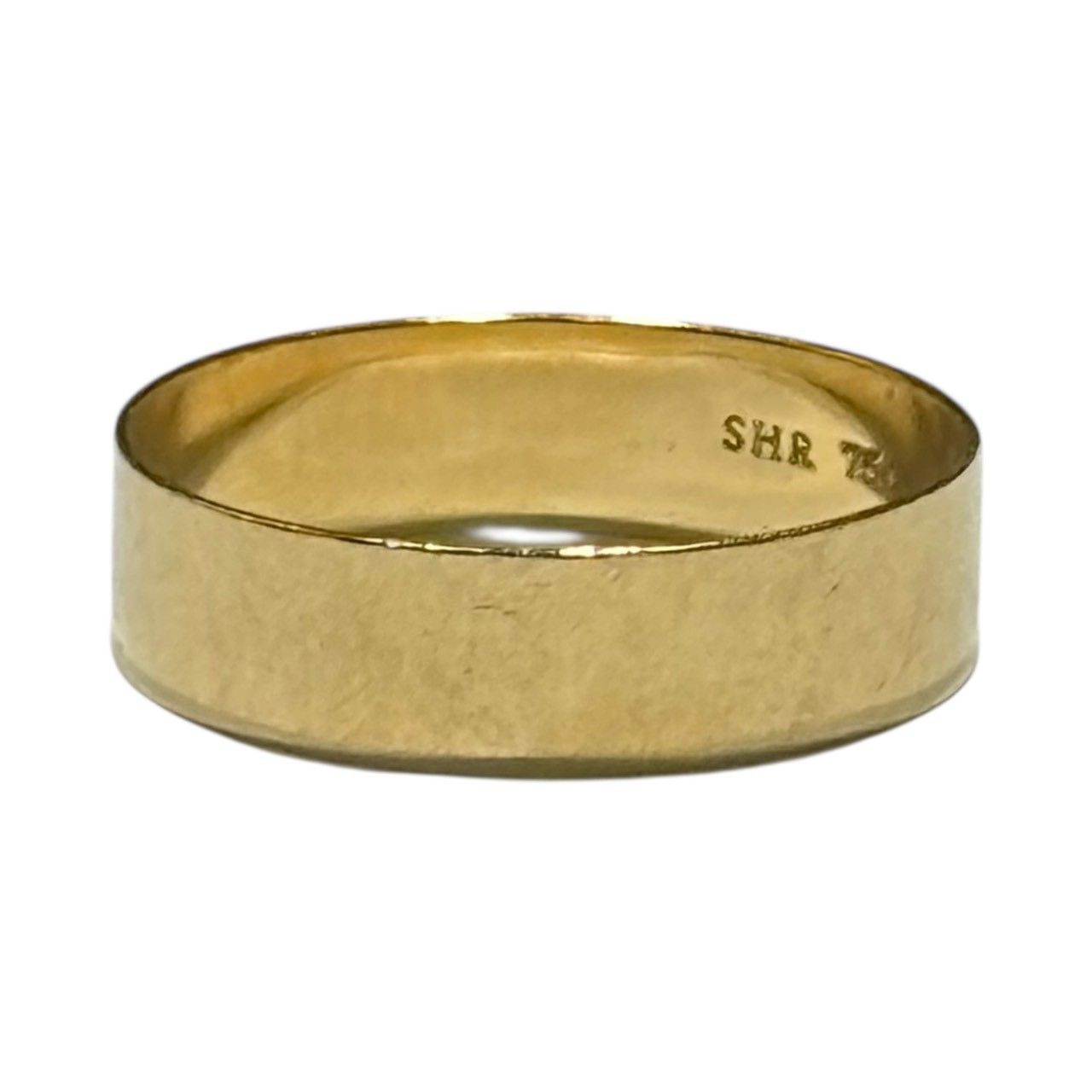 SHIHARA(シハラ) K18 Plate Ring 5.0 プレート リング 15号 ゴールド