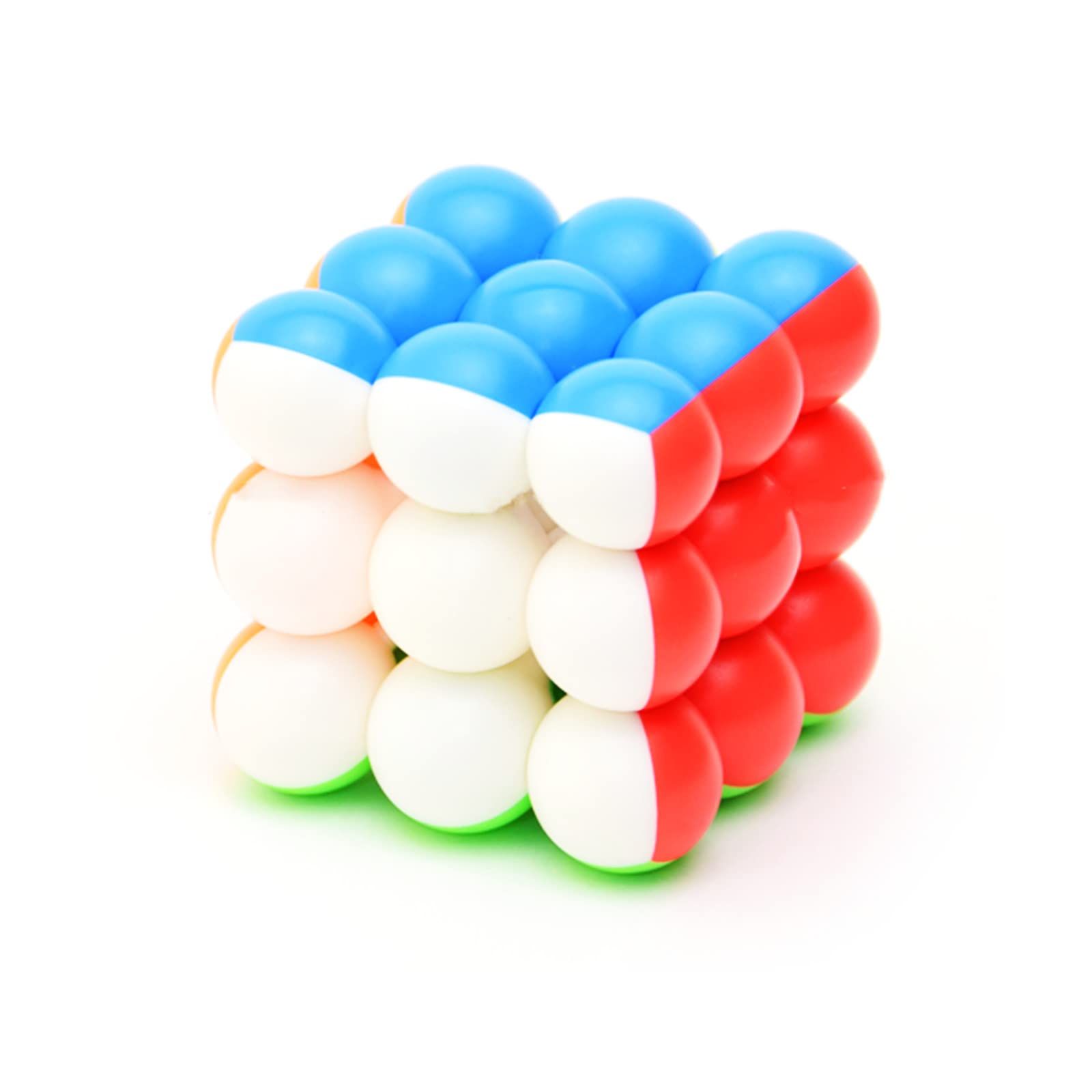 cuberspeed YJ 3 x 3ボールキューブビーズ3 x 3 x 3マジックキューブパズルStickerless 