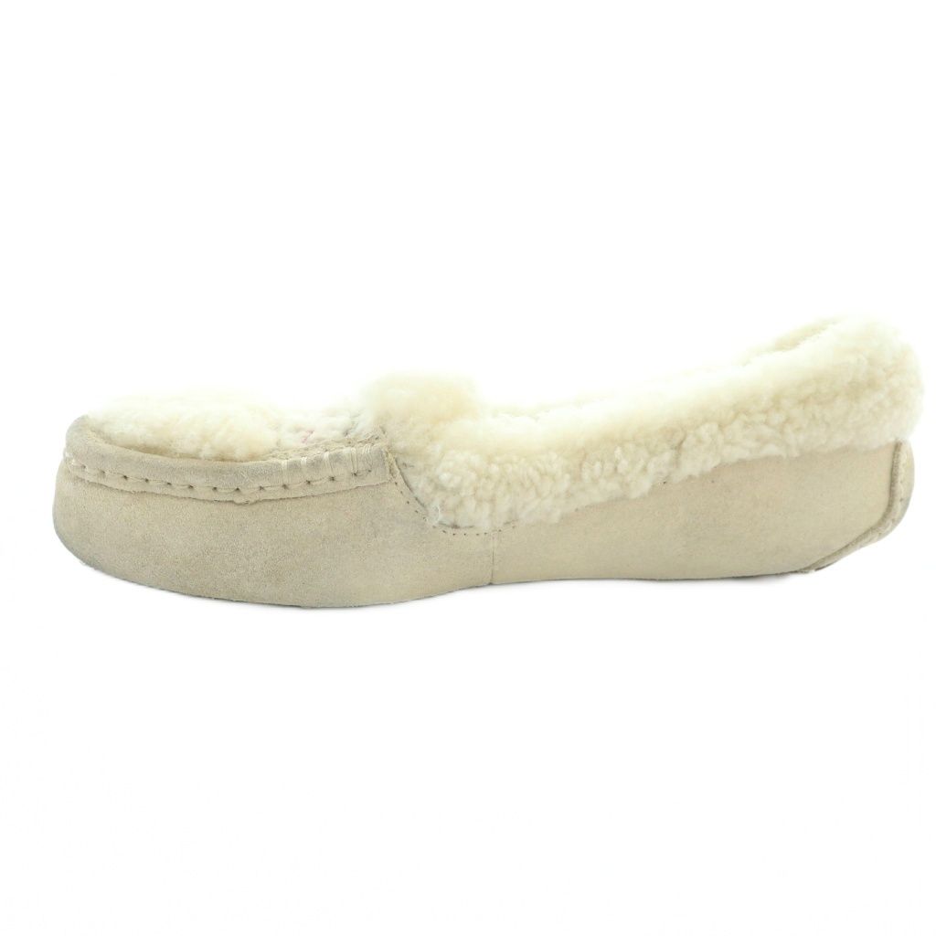 アグ UGG ANSLEY BRAID アンスレー ブレイド モカシン ムートン スエード US 6 23 cm ベージュ 1143975 KU