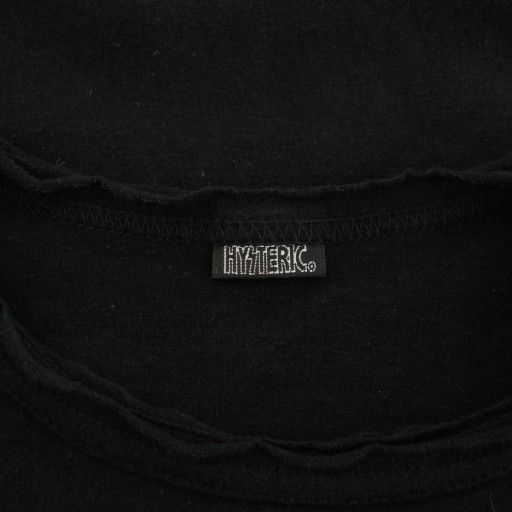  ヒステリックス Hysterics タンクトップ ロゴプリント リボン ラメ 黒 ブラック シルバー 2 CR-2780 YT タンクトップ トップス