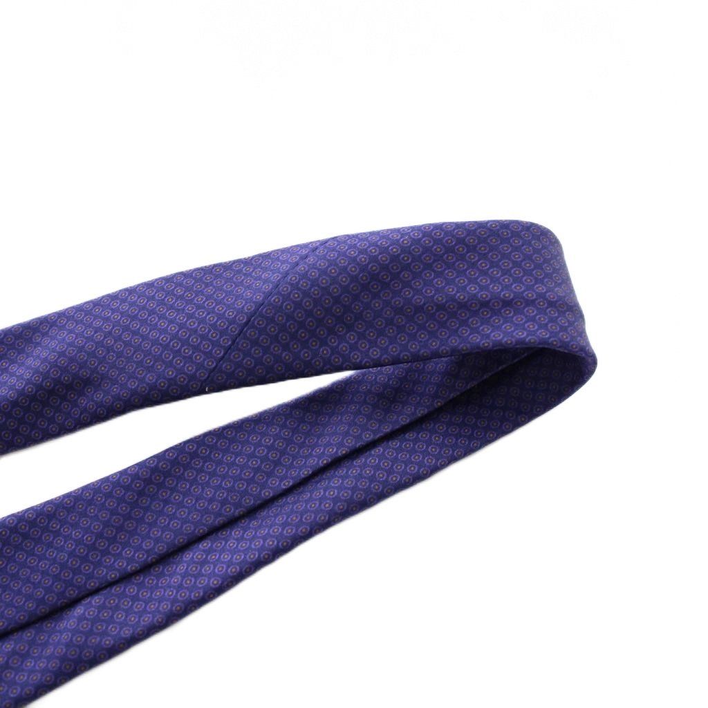 ブリオーニ BRIONI ネクタイ 総柄 シルク 紺 ネイビー 紫 /YM - メルカリ