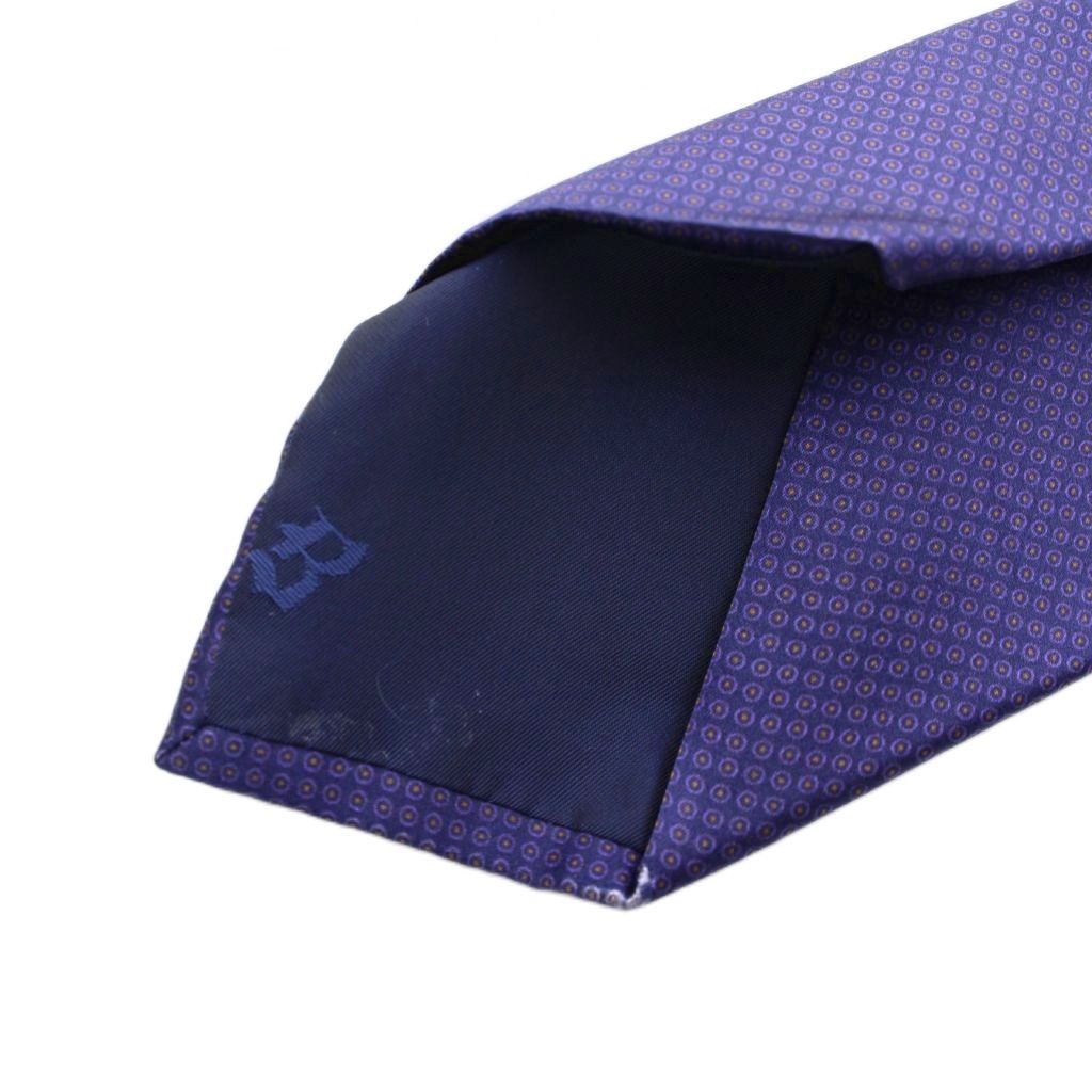 ブリオーニ BRIONI ネクタイ 総柄 シルク 紺 ネイビー 紫 /YM - メルカリ 
