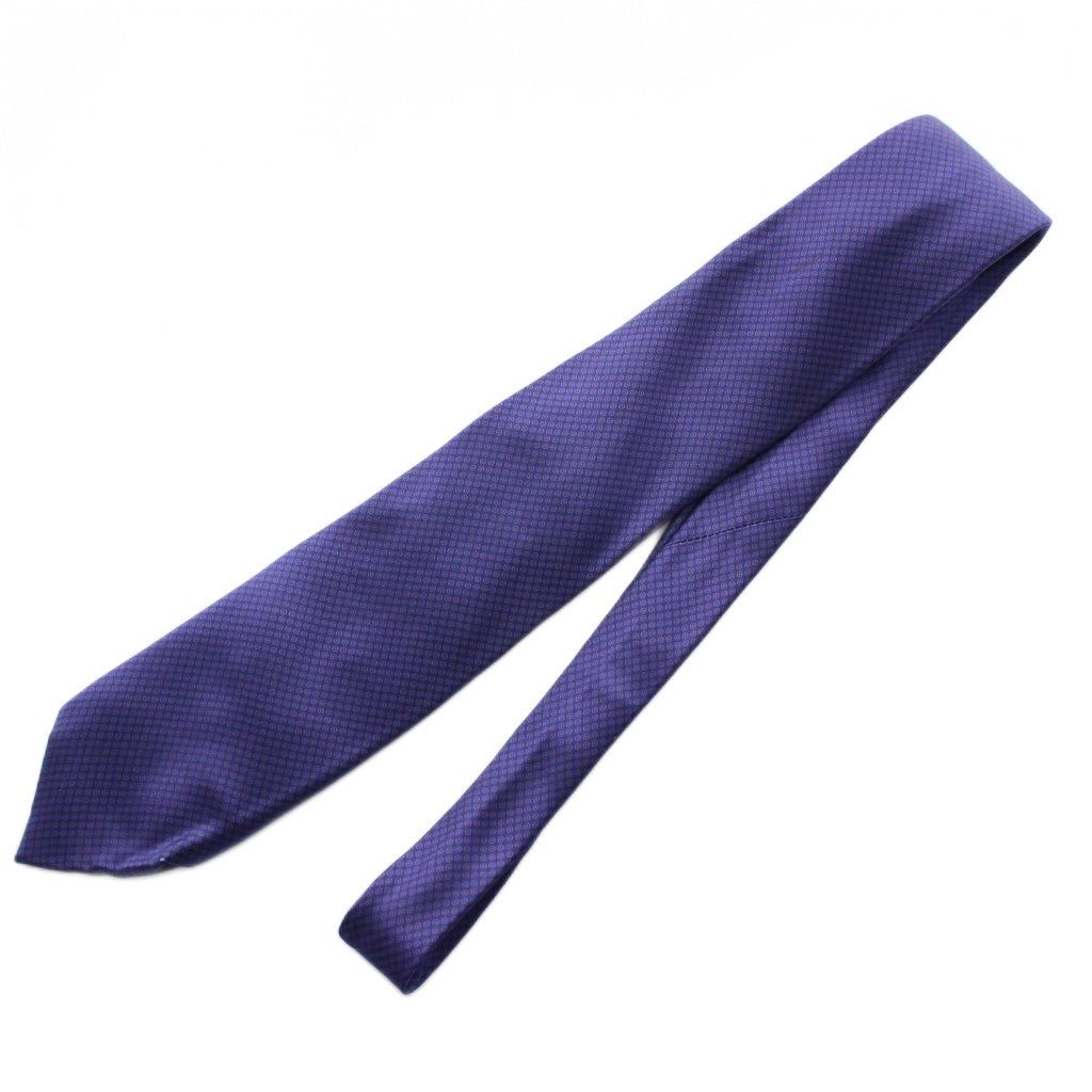 ブリオーニ BRIONI ネクタイ 総柄 シルク 紺 ネイビー 紫 /YM - メルカリ