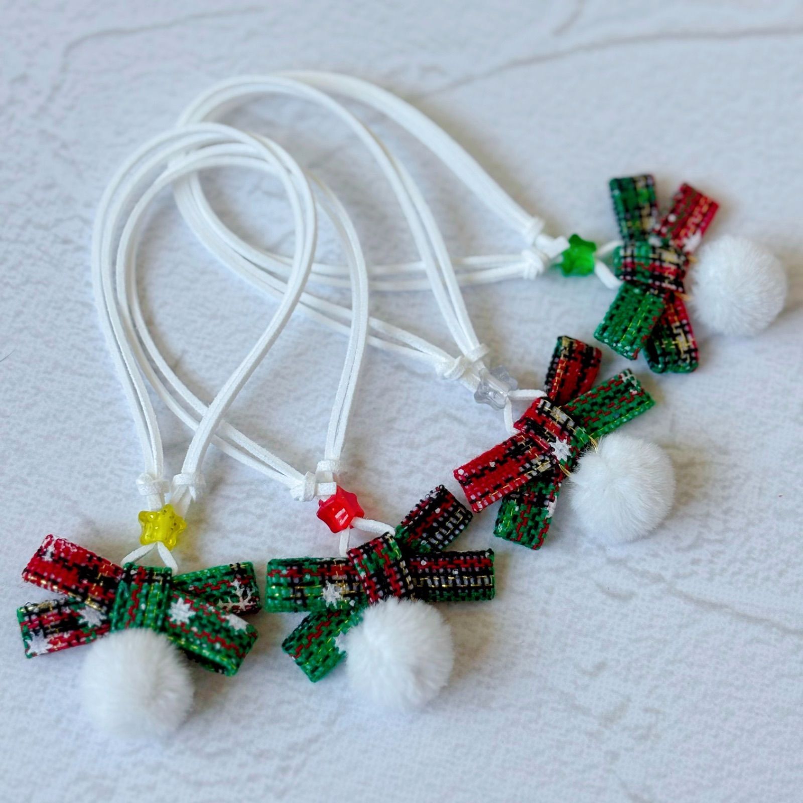 トリミングチョーカー リボン クリスマス 送料無料】クリスマスツリーリボン業務用チョーカー【28本セット