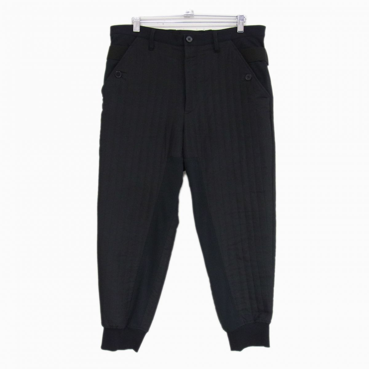 定価55 000円 Y-3M CH2 Quilted Cuffed Pants GK4370 キルテッド カフドパンツ ワイスリー アディダス×ヨウジヤマモト ブラック