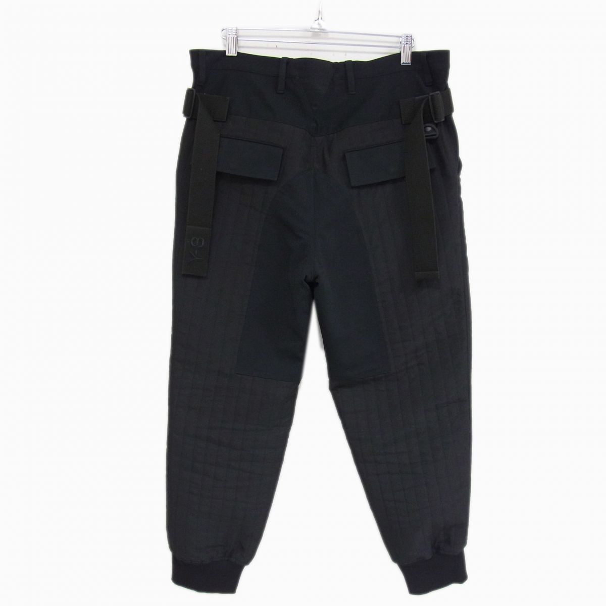定価55 000円 Y-3M CH2 Quilted Cuffed Pants GK4370 キルテッド カフドパンツ ワイスリー アディダス×ヨウジヤマモト ブラック