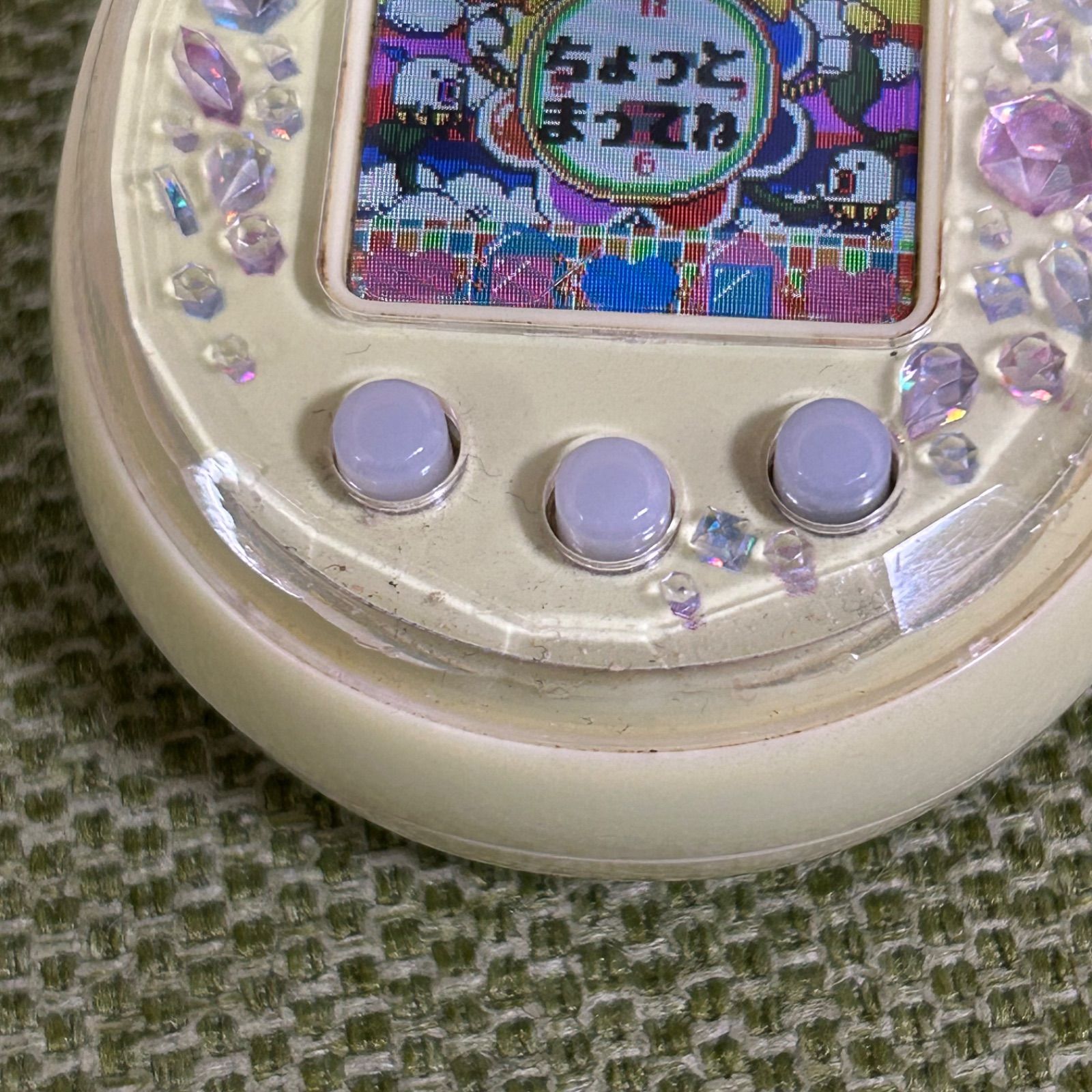 バンダイ たまごっちピース tamagotchi p's イエロー デコピアス付き