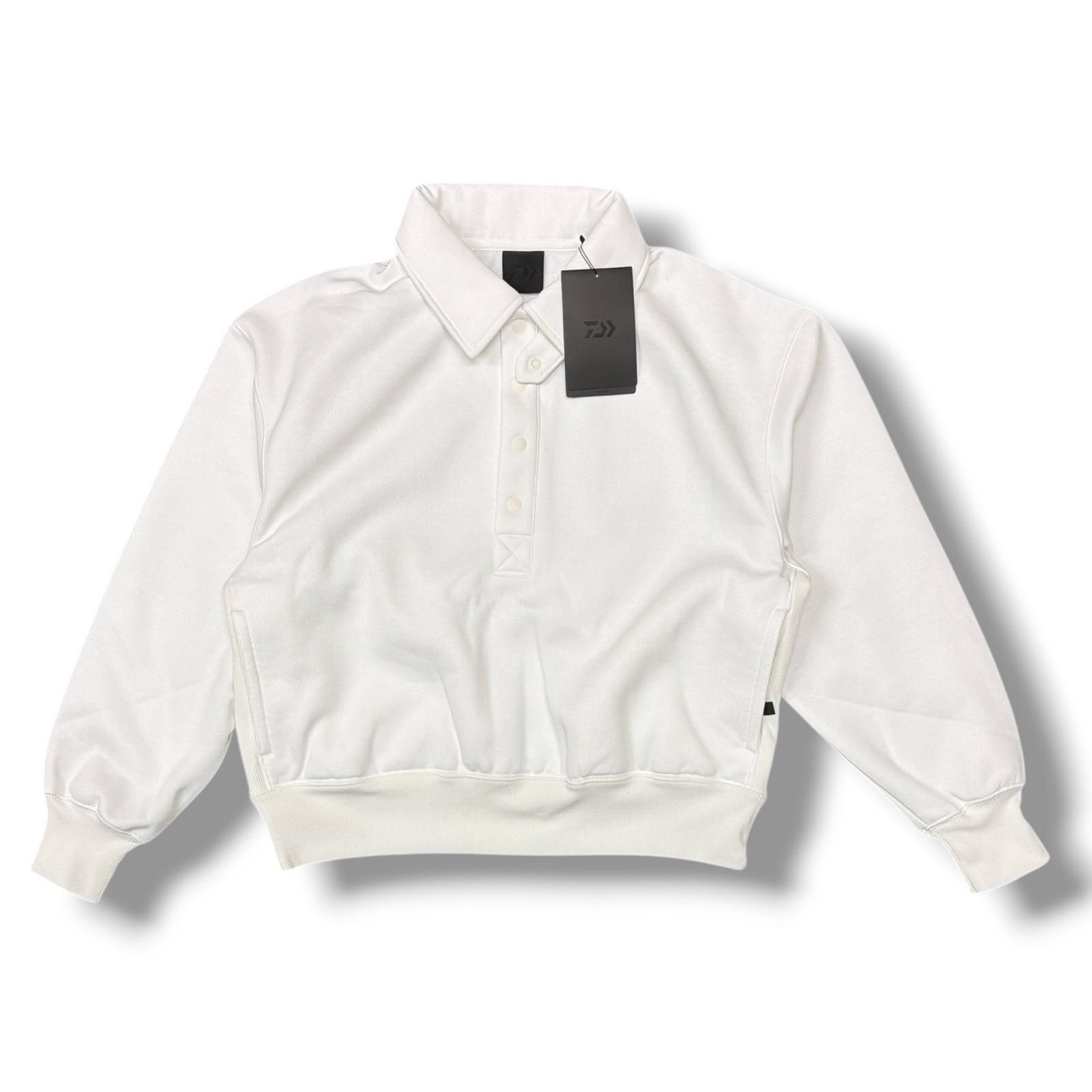 DAIWA PIER39 W s TECH SWEAT SNAP PULLOVER テックスウェットスナップ トレーナー ダイワピアサーティナイン BE-53024WL ホワイト F 2509M