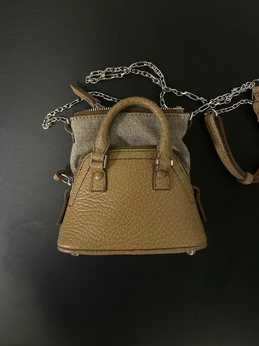 メゾンマルジェラ 5AC ベージュ ミニ チェーンバッグ