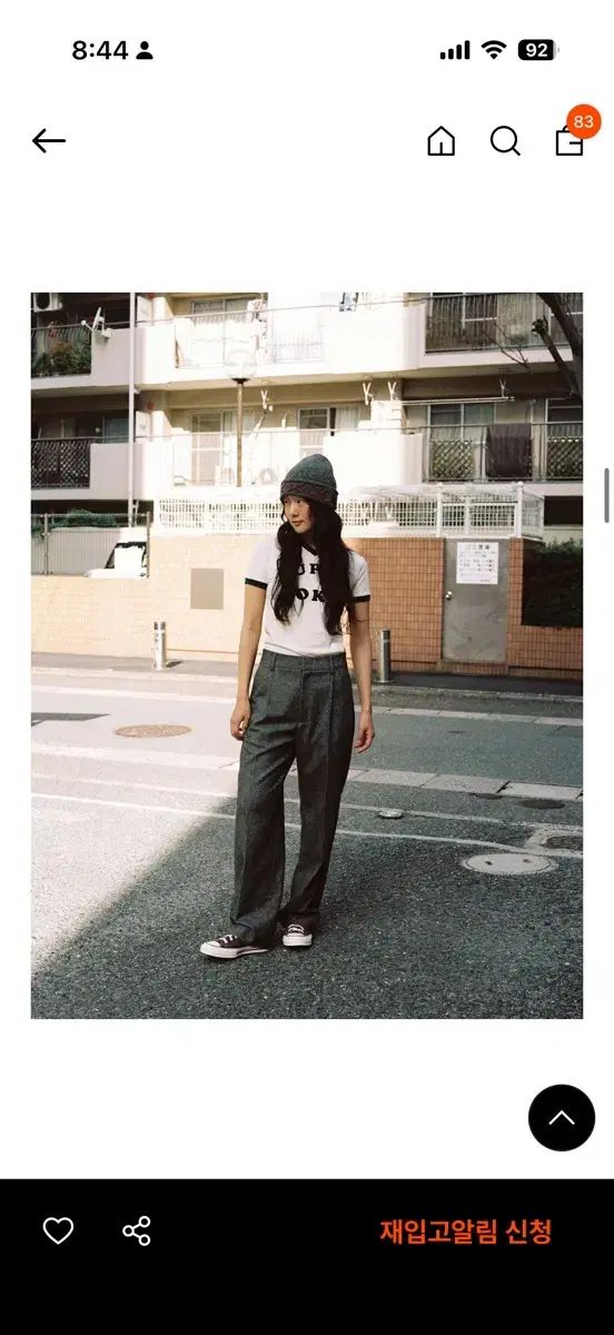 ポニーテールベローナ ヘリンボーン スラックス xs タグなし