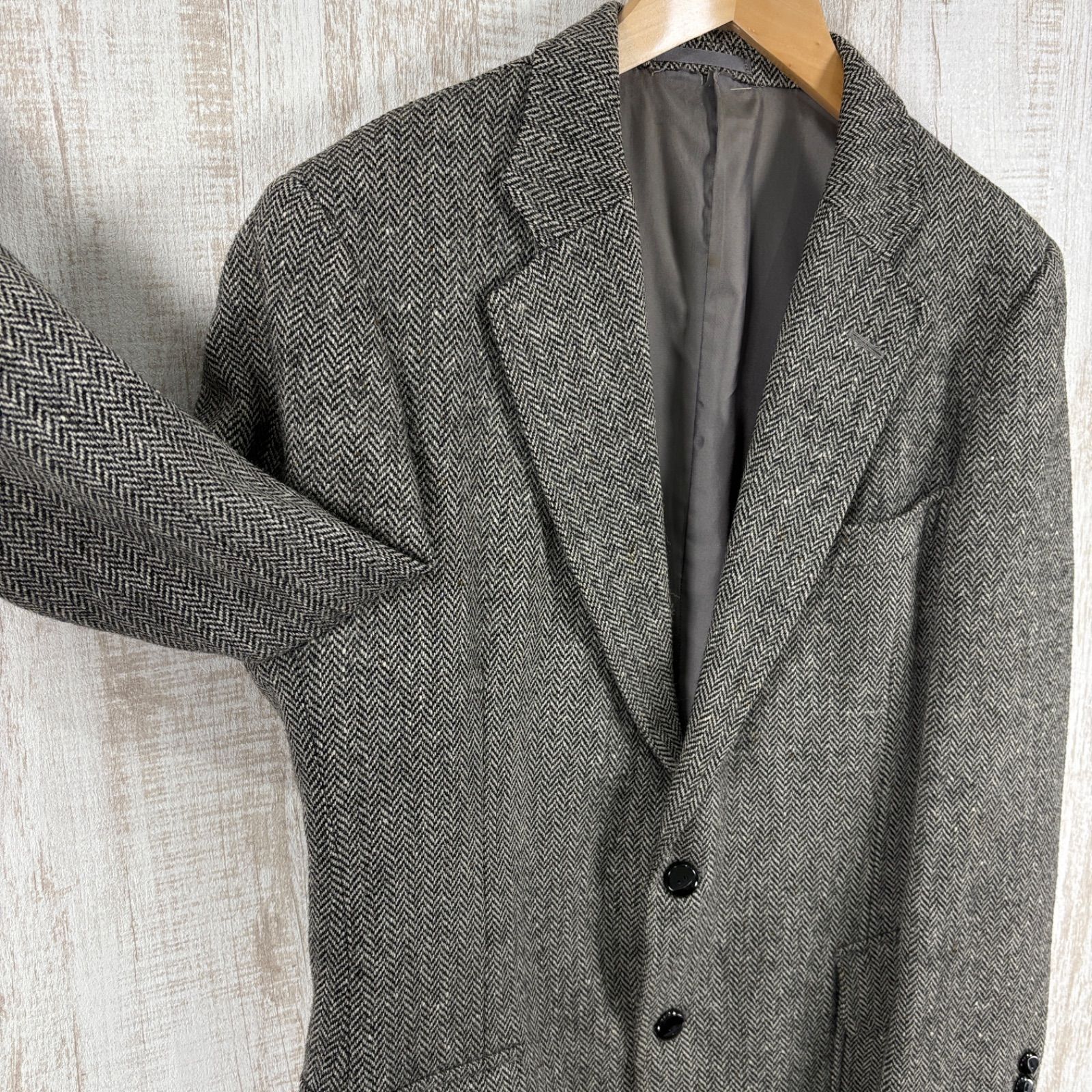 Burberrys バーバリー ウール ツイード ヘリンボーン 2B テーラード