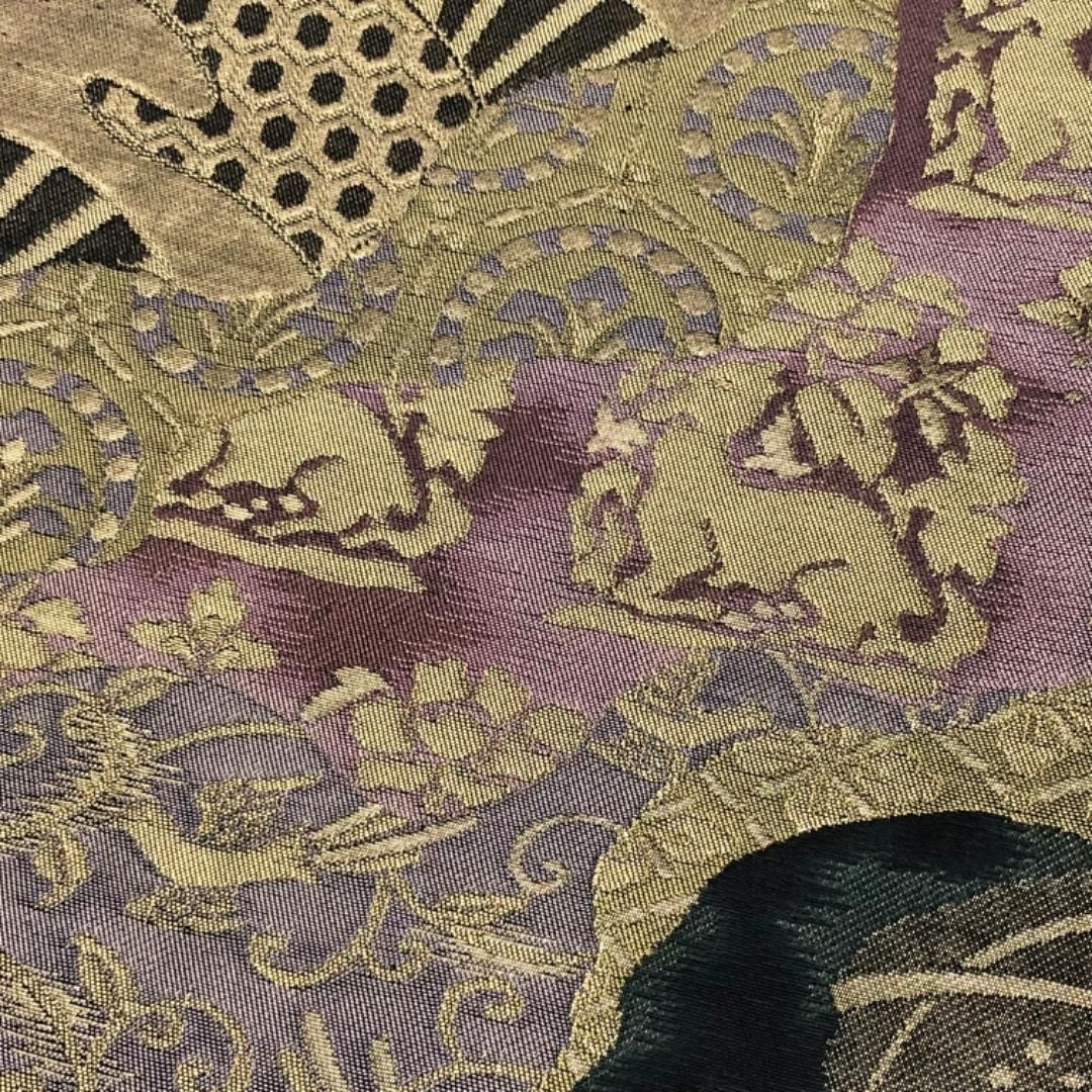 扇子に花菱 金糸