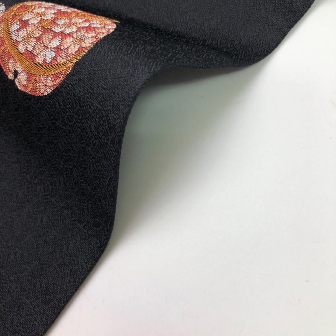  袋帯 京こばな 錫 黒色 金銀糸 O-5725 袋帯 帯