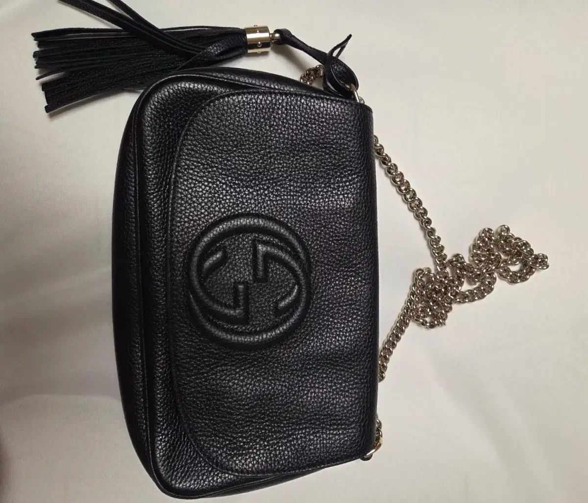 グッチ ソーホー タッセル チェーンバッグ ブラック