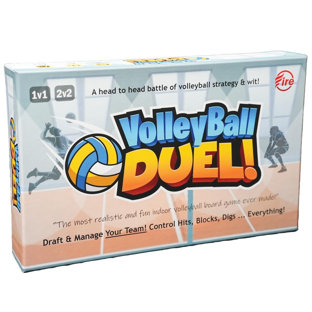 バレーボールデュエル!アクション ストラテジー バレーボールボードゲーム インドアテーマ 対象年齢13歳以上 2人用 1 v 1または2 2 平均プレイ時間15分 バレーボール選手とファンへのギフト
