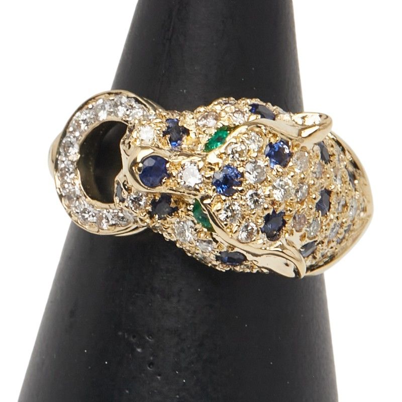 ノーブランド パンサーモチーフ K18YG イエローゴールド レディース no brand 240-43007