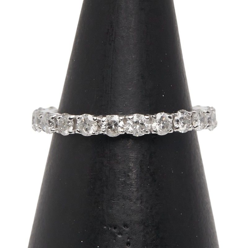 ノーブランド エタニティリング 指輪 K 18 WG ホワイトゴールド レディース no brand 240-43010