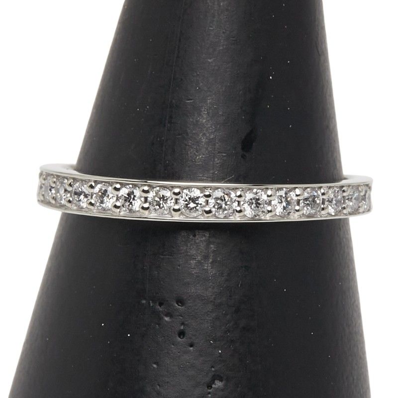 ノーブランド ハーフエタニティリング 指輪 K18WG ホワイトゴールド レディース no brand 240-43013