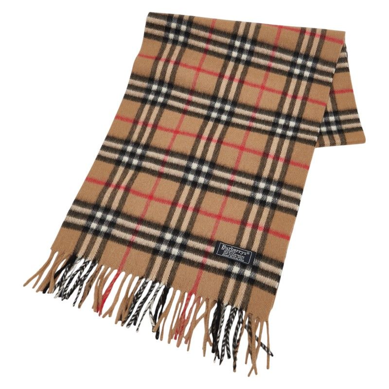 バーバリー ノバチェック ブラウン マルチ カシミヤ レディース BURBERRY 240-43031