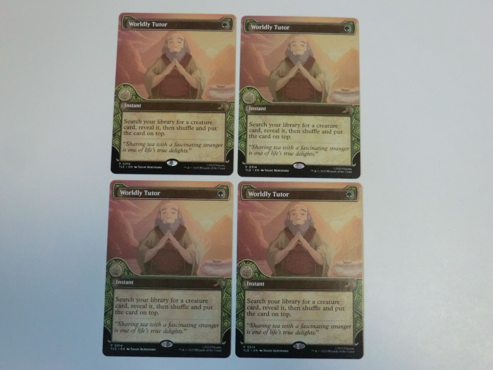 MTG 俗世の教示者（ショーケース） アバター 伝説の少年アン 英語 4枚 