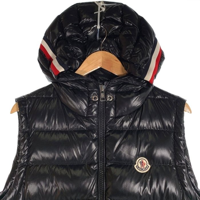 サイズ6 モンクレール LANOUX ロゴワッペン ダウンベスト トリコロール MONCLER モンクレール LANOUX GILET LANOUX VEST ロゴワッペン ダウン