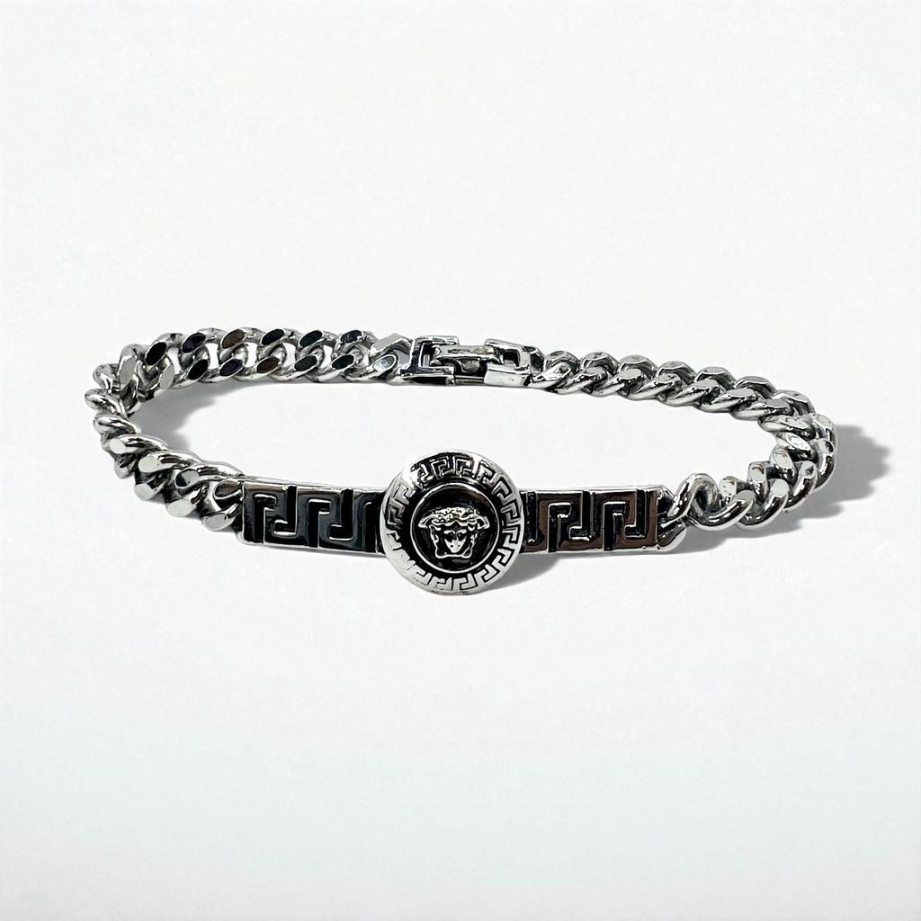 【VERSACE】ビンテージ シルバー メデューサ ブレスレット VERSACE ヴィンテージ メデューサ 喜平 チェーン ブレスレット