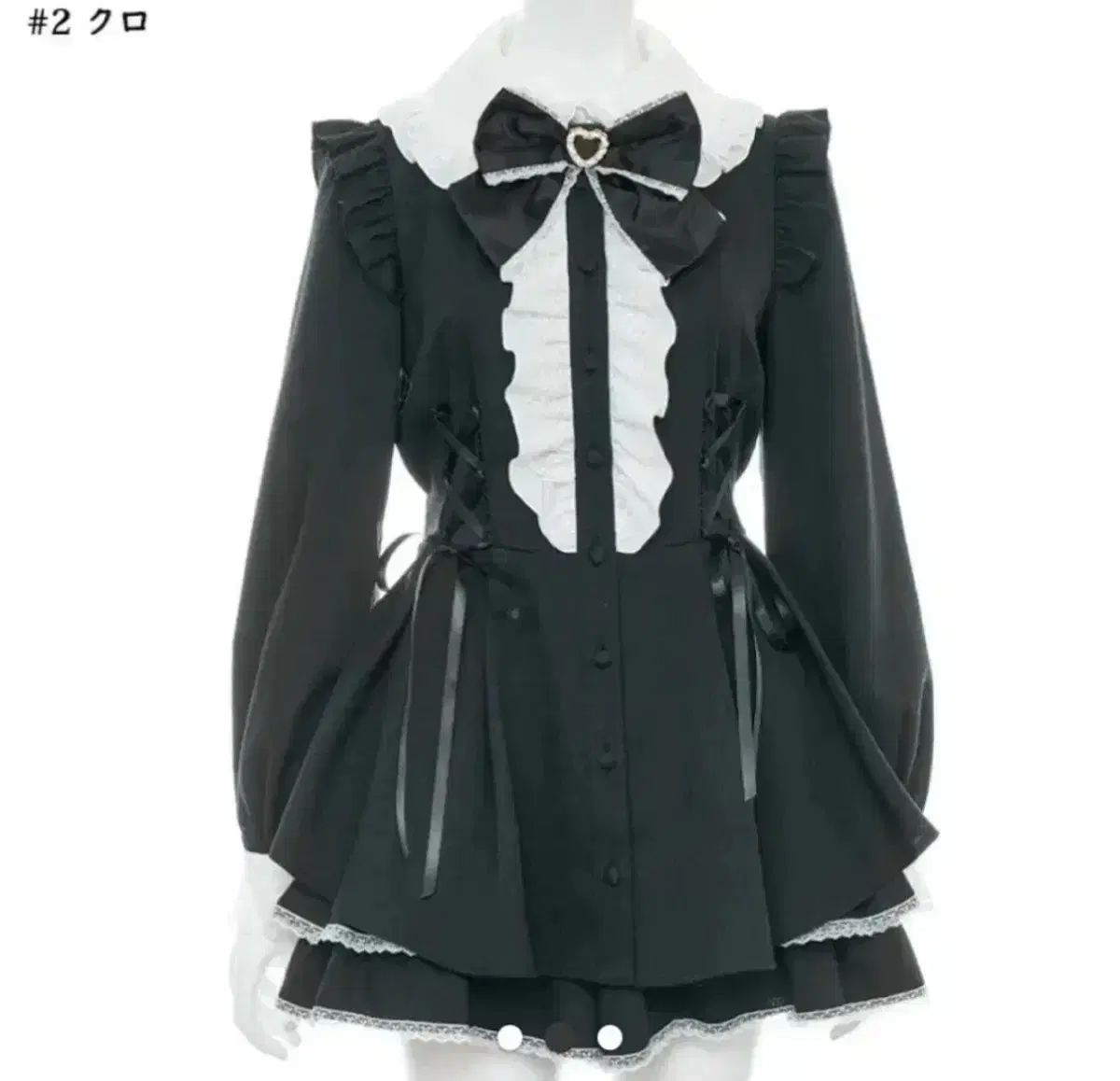 シークレットハニー サイドアップ ヘム セットアップ 地雷系