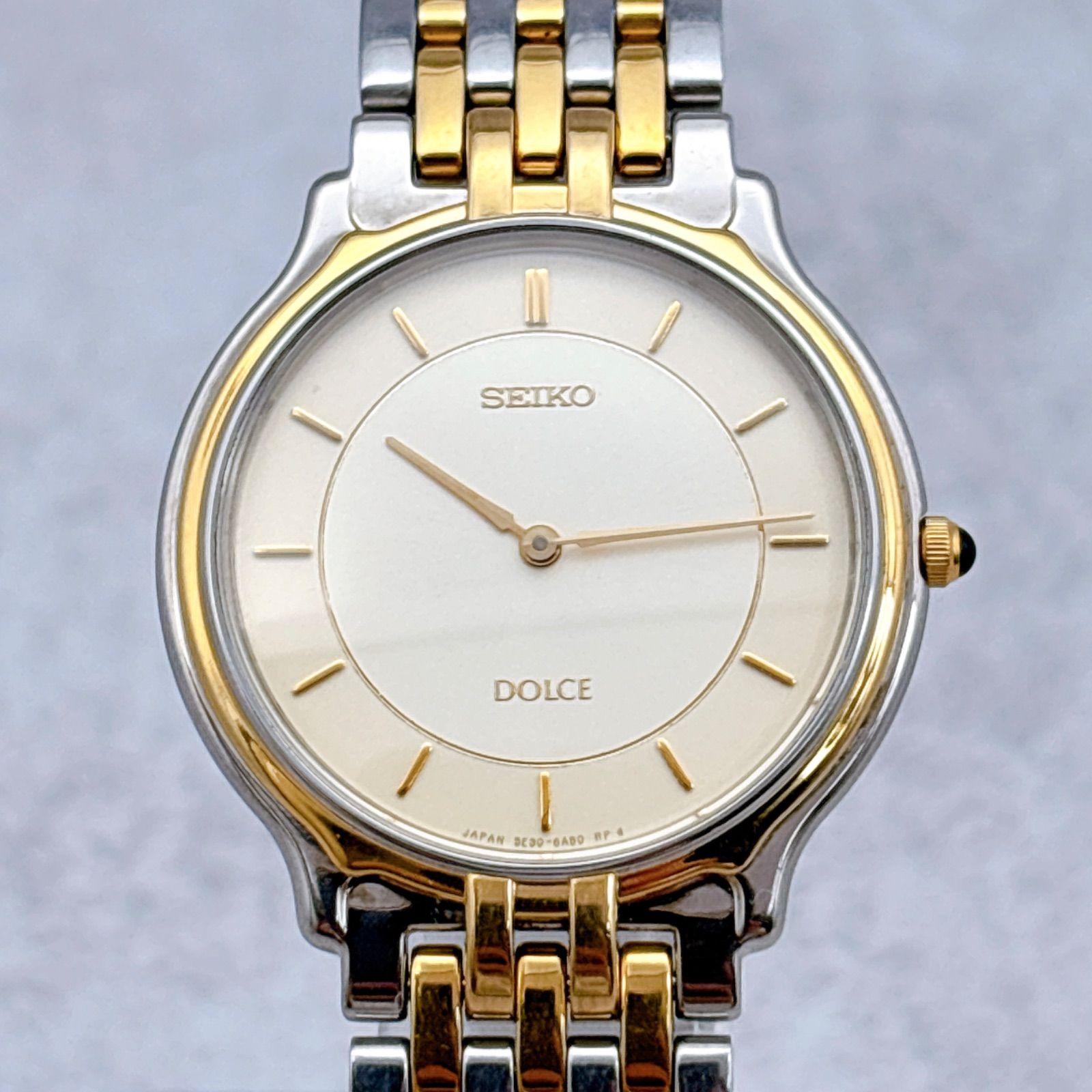 稼働 SEIKO セイコー DOLCE ドルチェ メンズ 腕時計 薄型 ドレス 5E30