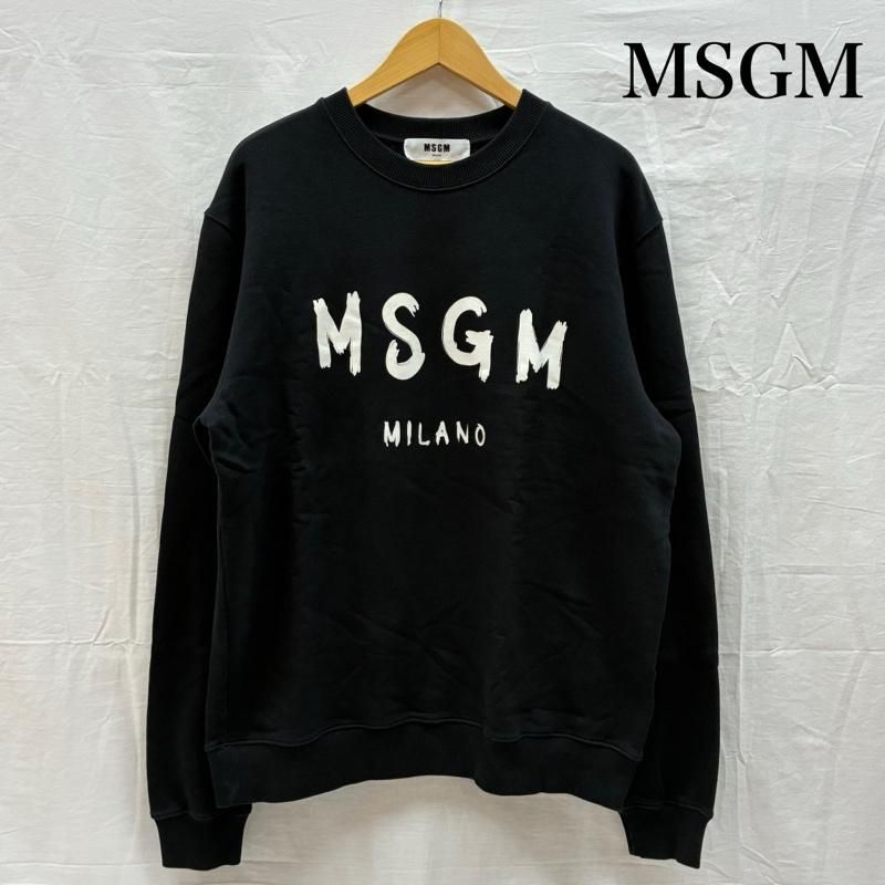 エムエスジーエム 2000MM513 フロント ロゴ プリント クルーネック プルオーバー スウェット トレーナー メンズ XL ISItems 古着 50146990
