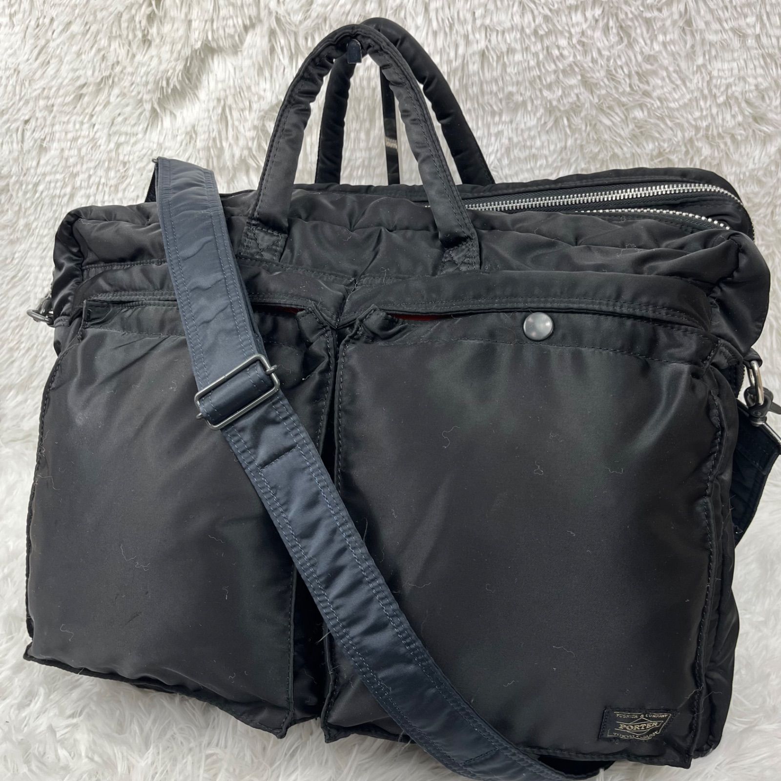 美品✨廃盤 ポーター タンカー オーバーナイト 2way 2層 大容量 ブラック TANKER(タンカー) 2WAY OVERNIGHT BRIEFCASE | 吉田カバンホームページ