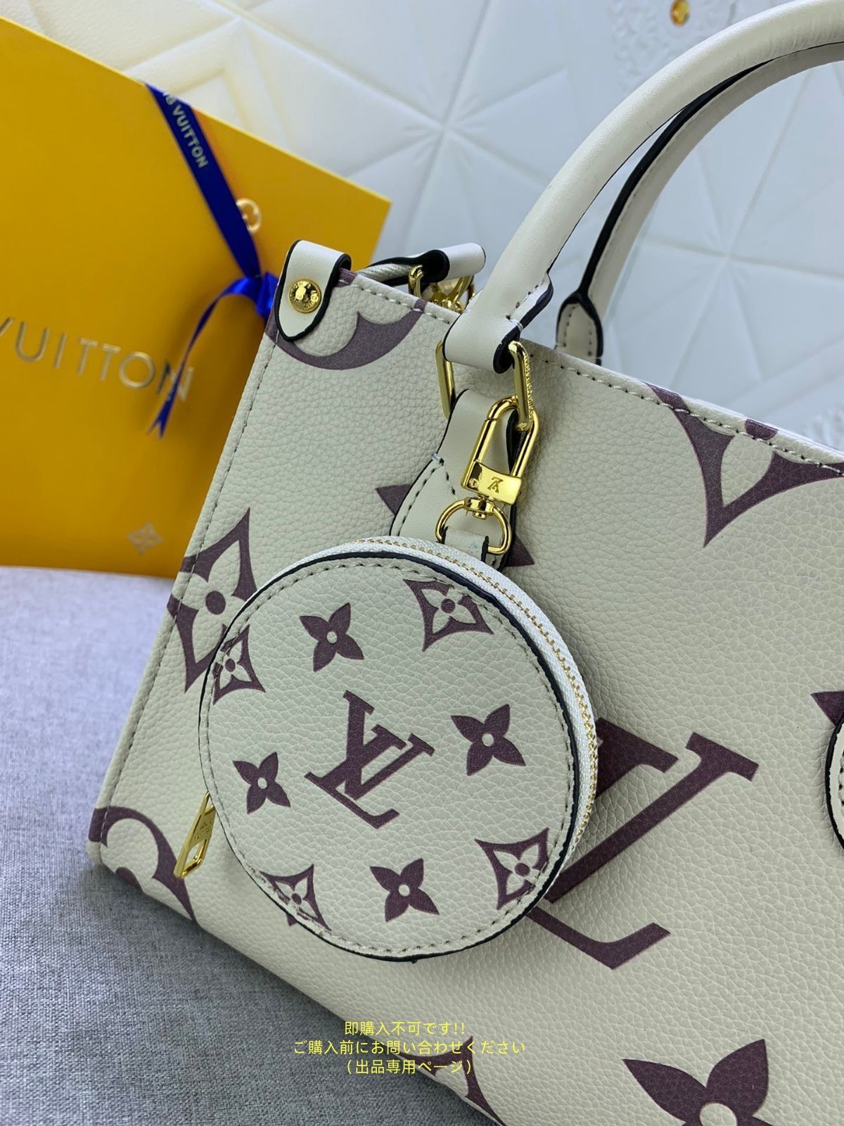  LOUIS VUITTON ルイヴィトン ハンドバッグ オンザゴーPM クレーム ボワドローズ M 45654 ハンドバッグ バッグ