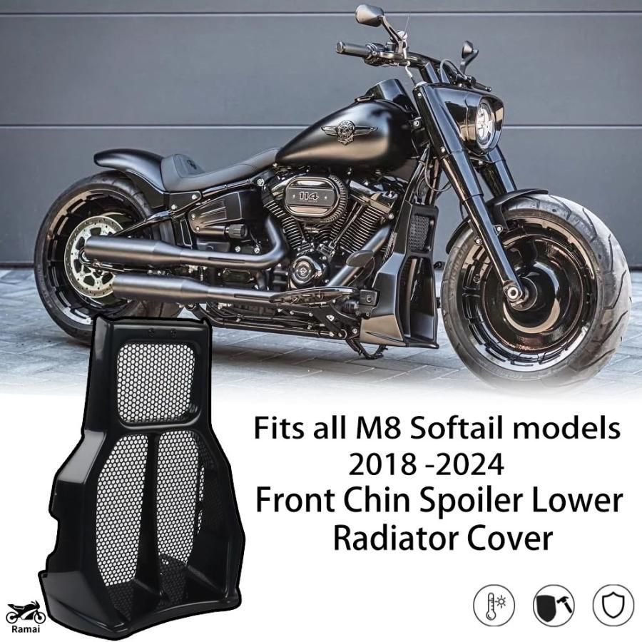 バイク ソフテイルブレイクアウト ファットボブ 2018年 2025 フェアリング フロント スポイラー エアー カスタム パーツ