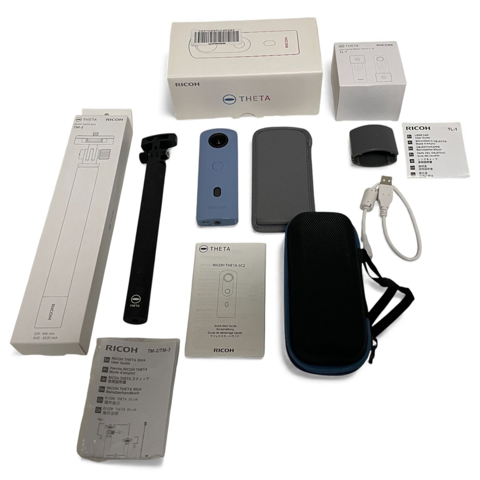 リコー RICOH THETA SC2 R03030 ブルー 360度全天球カメラ 1100-2878