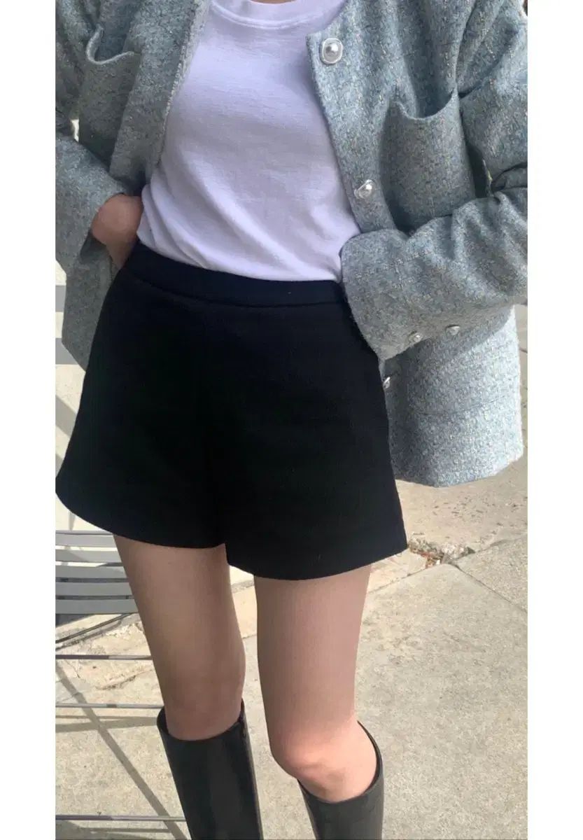 Wear weather サンド ツイードショーツ s