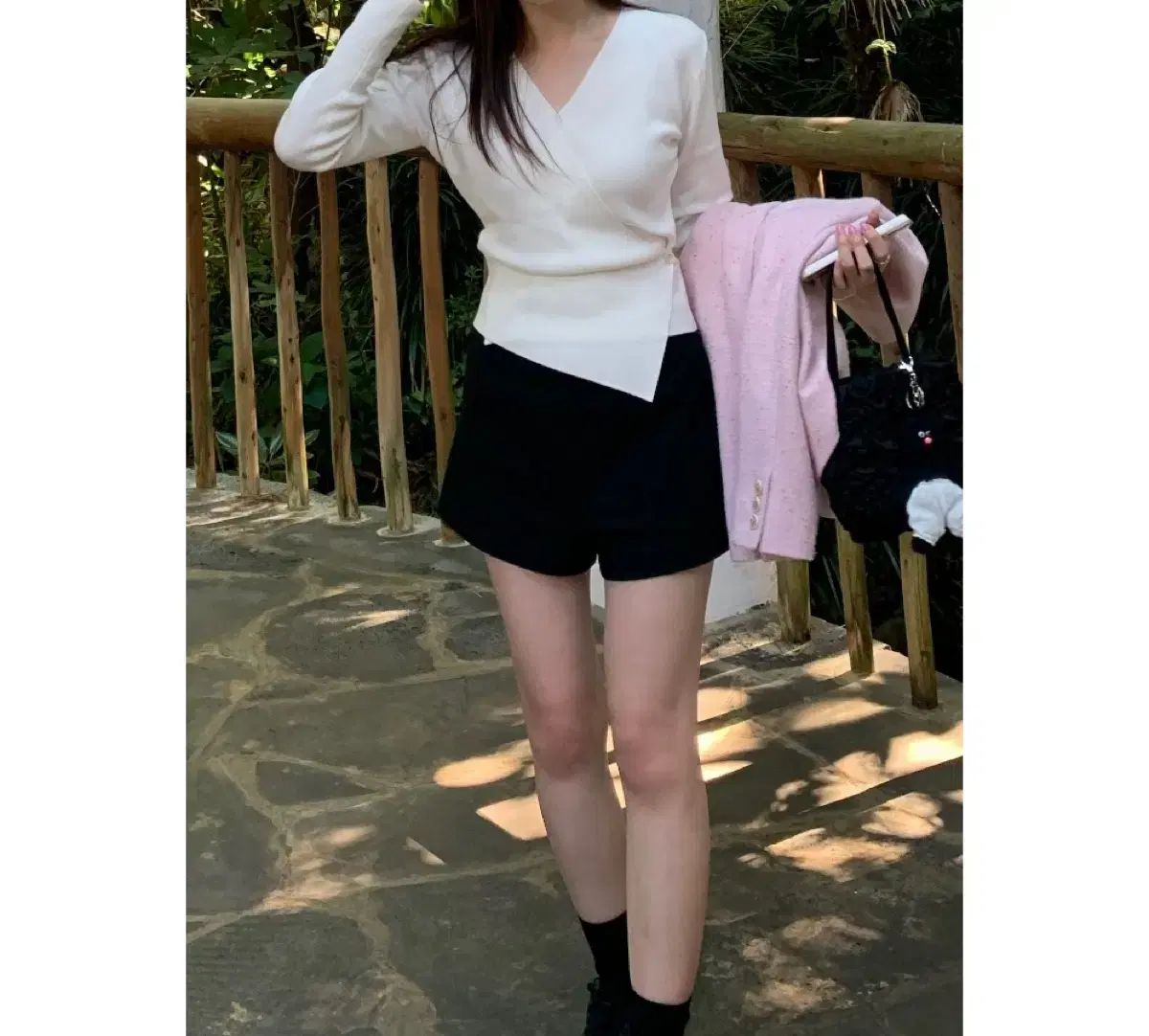 Wear weather サンド ツイードショーツ s