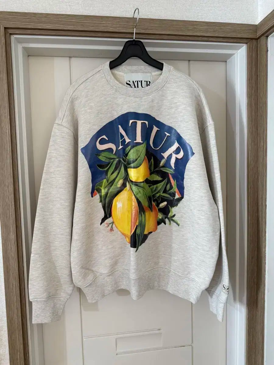 セター スウェット SATUR レモン プリンティング スウェット